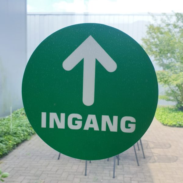 Ingang sticker 20 cm rond - Afbeelding 2