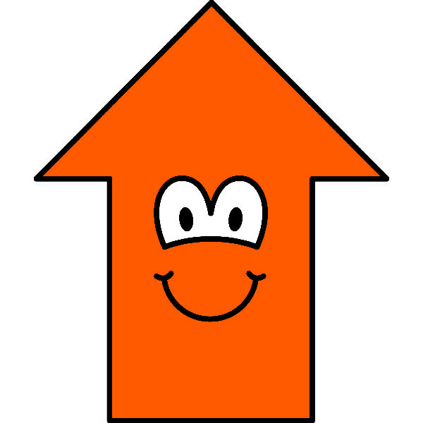 Vloersticker jeugd pijl oranje - set 10 stuks
