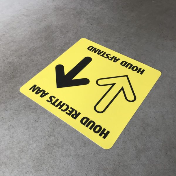 Vloersticker Houd rechts aan / rechts aanhouden - Afbeelding 3